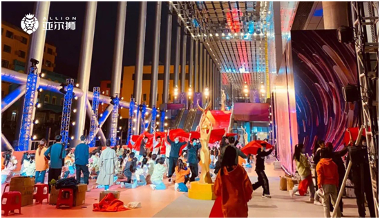 亞爾獅鋁制品定制工程案例：湖南電視臺生產(chǎn)基地