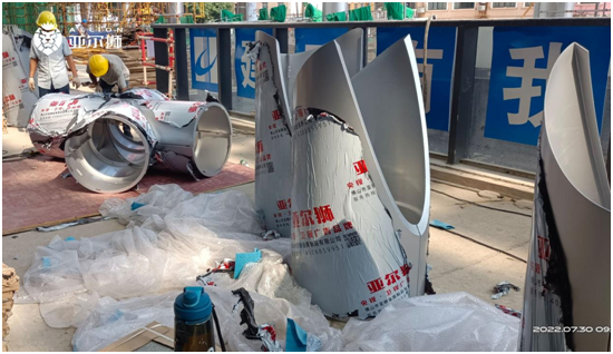 亞爾獅鋁制品定制工程案例：湖南電視臺生產(chǎn)基地